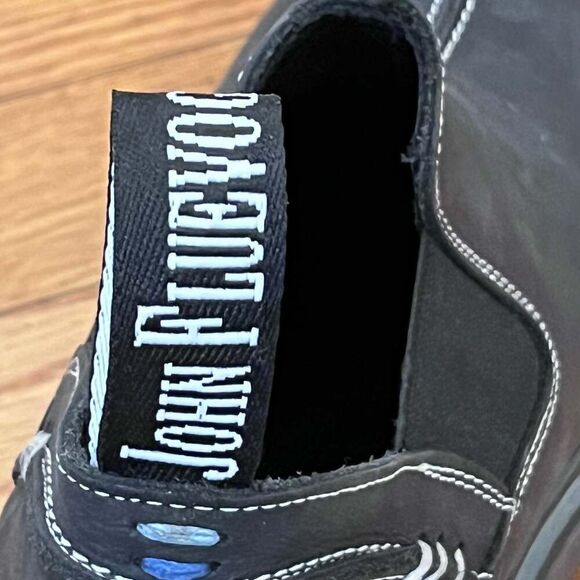 John Fluevog Lunes Official Chelsea Shoes Boots Black Size M5/W7 Leather main image 10